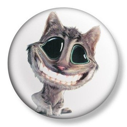 przypinka CRAZY CAT Ø38mm