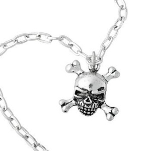 wisior + łańcuch SKULL