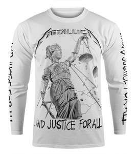 longsleeve METALLICA - ...AND JUSTICE FOR ALL biały