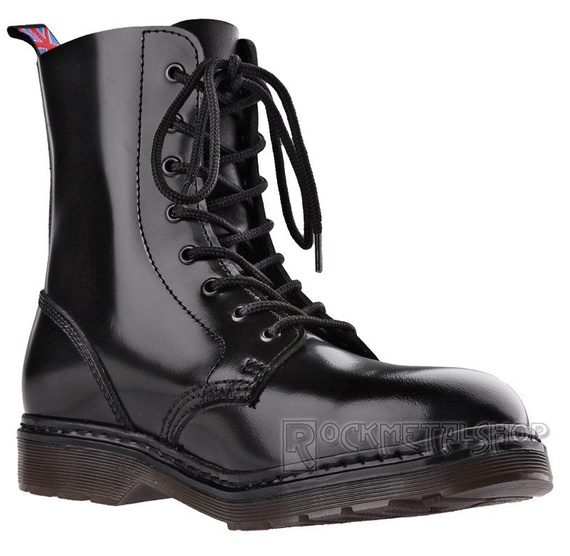 glany NEVERMIND - CZARNE (8 dziurek) polerowane 