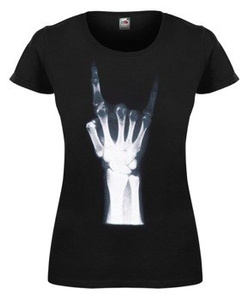 bluzka damska X-RAY HAND - MANO CORNUTA