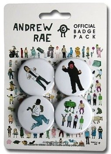 zestaw 4 przypinek ANDREW RAE