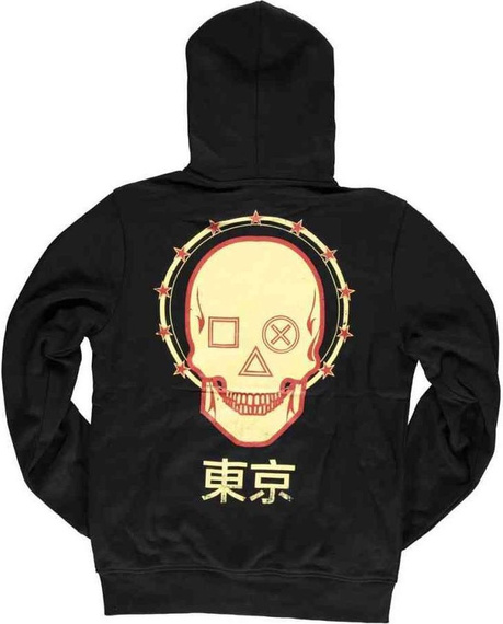 bluza PLAYSTATION - SKULL, rozpinana z kapturem