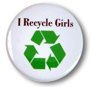 przypinka I RECYCLE GIRLS