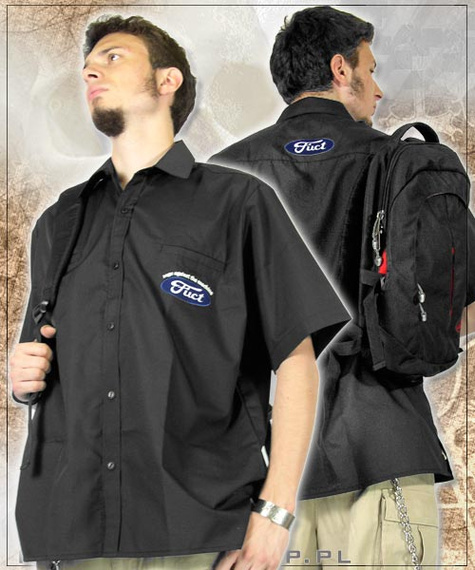 workshirt RAGE AGAINST THE MACHINE "FUCT" (czarny) 