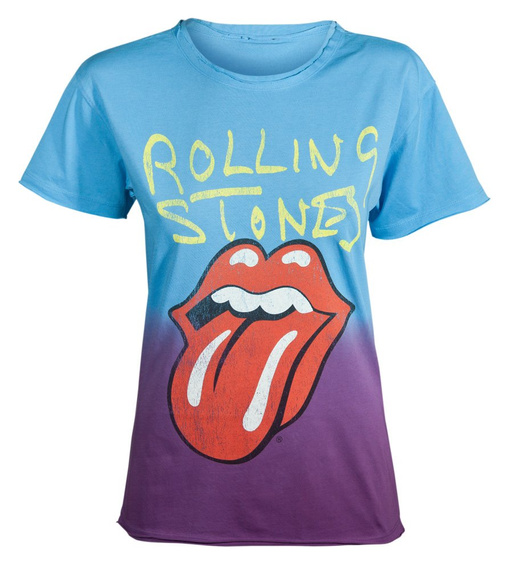bluzka damska ROLLING STONES - TONGUE, barwiona