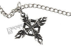 wisior + łańcuch KRZYŻ MALTAŃSKI