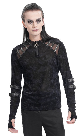 longsleeve DEVIL FASHION - BLACK GOTHIC PUNK 