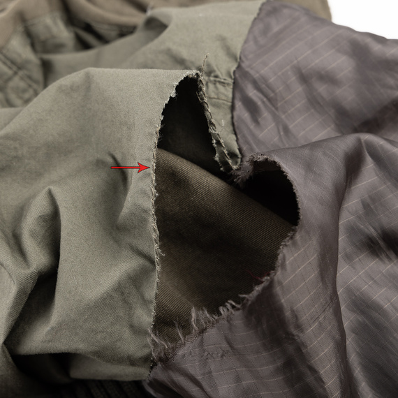 kurtka M65 REGIMENT OLIV, USZKODZONA