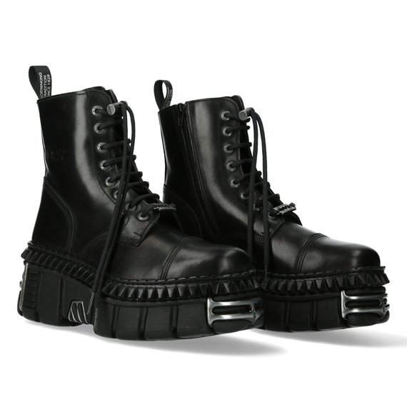 buty NEW ROCK CRUST NEGRO, TOWER CASCO NEGRO ACERO PICOS NEGRO + lateral + puntera + trasera [M-WALL083CCT-S9]
