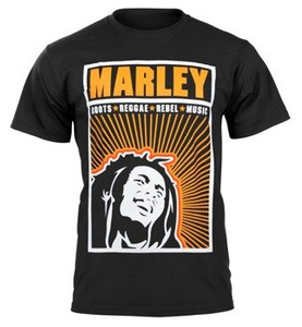 koszulka BOB MARLEY - ROOTS, REGGAE, REBEL, MUSIC