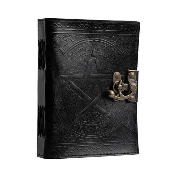 notes/zeszyt w skórzanej oprawie PENTAGRAM