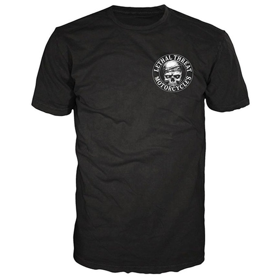 koszulka LETHAL THREAT - LOUD PIPES BANDANNA SKULL