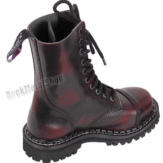 glany STEADY'S - 10 dziurek, bordo przecierane (STE/10)