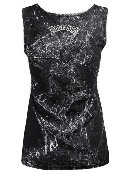 bluzka damska AMENOMEN - DEVIL na ramiączkach (OMEN094DAR ALLPRINT WHITE)