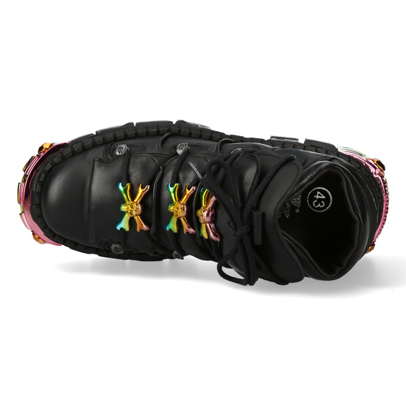 buty NEW ROCK CRUST NEGRO, TANK CASCO NEGRO POWER MULTI , puntera y trasera [M-WALL106-S23]