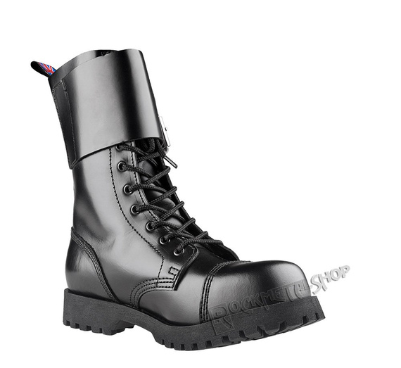 glany NEVERMIND - CZARNE (10 dziurek + opinacze) polerowane