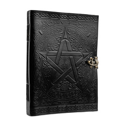 notes/zeszyt w skórzanej oprawie PENTAGRAM DUŻY (33x25 cm)