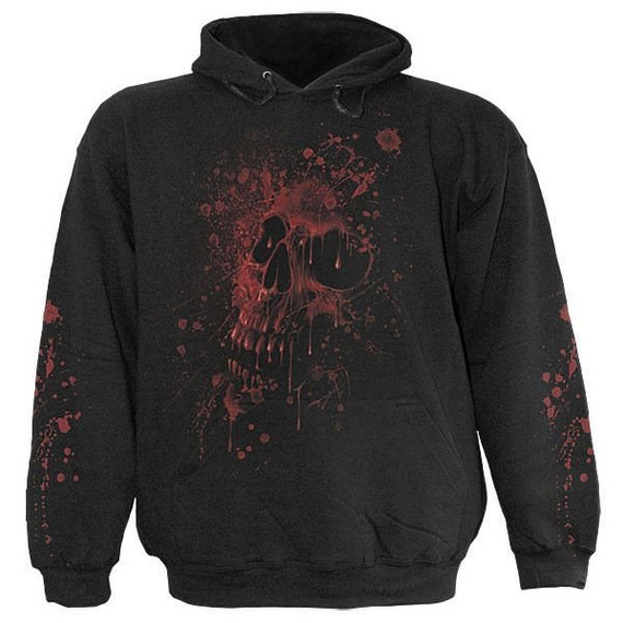 bluza GOTH FANGS, kangurka z kapturem