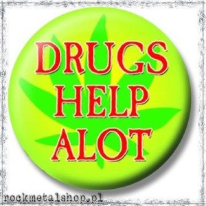 przypinka DRUGS HELP