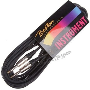 kabel gitarowy BOSTON GC-105-9BK BLACK 9m jack prosty/prosty