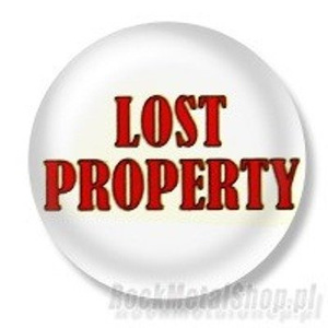 przypinka LOST PROPERTY Ø25mm