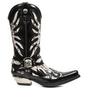 buty NEW ROCK M.7991-S3 ANTIK NEGRO, SNAKE ARENA, WEST NEG ACERO T ACE