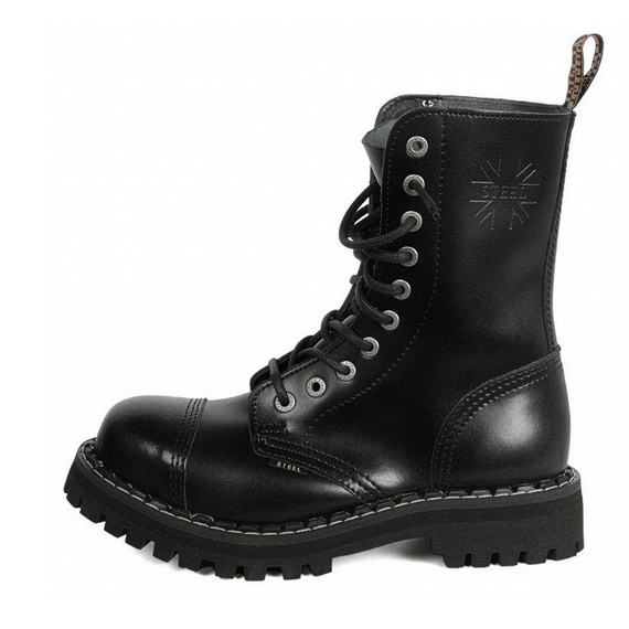 glany STEEL - BLACK (10 dziurek)