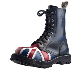 glany STEEL - FLAGA (nos) / BLUE/BLACK (10 dziurek)