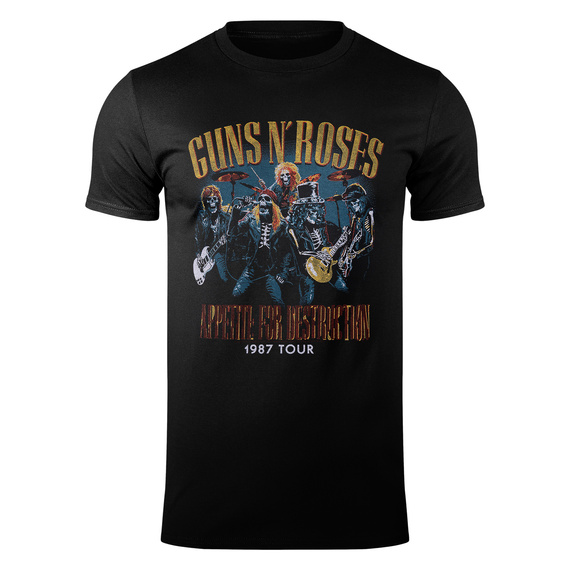 koszulka GUNS N' ROSES - APPETITE FOR DESTRUCTION LIVE SKULLS 1987