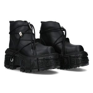 buty NEW ROCK ITALI NEGRO, TANK NEGRO ORIFICIO, SIN HERRAJES [M-TANK016-C1]