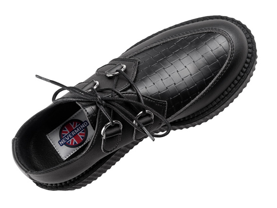 buty creepers NEVERMIND - CZARNE synthetic