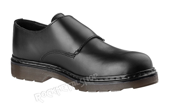 półbuty NEVERMIND - CZARNE (2 klamry) polerowane 