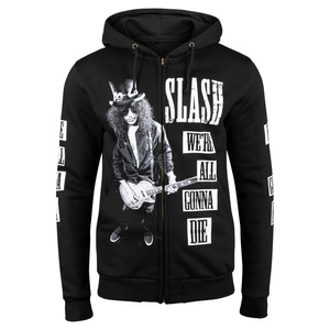 bluza SLASH - WE'RE ALL GONNA DIE rozpinana, z kapturem