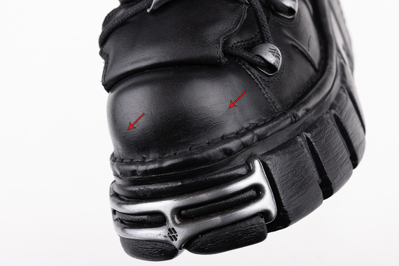 buty NEW ROCK ITALI NEGRO, NOMADA NEGRO, TOWER NEGRO ACERO [M-106-S1], USZKODZONE