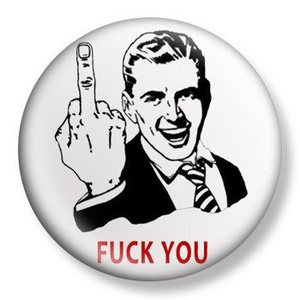 przypinka FUCK YOU Ø38mm