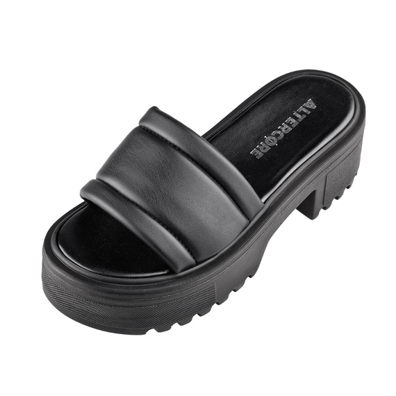 klapki damskie ALTERCORE czarne (JENGU BLACK)