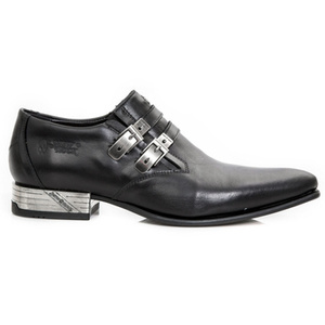 buty NEW ROCK  ANTIK PULIDO-NEGRO, VIP1 NEGRO GUM TACON GUM [M.2246-S5], USZKODZONE