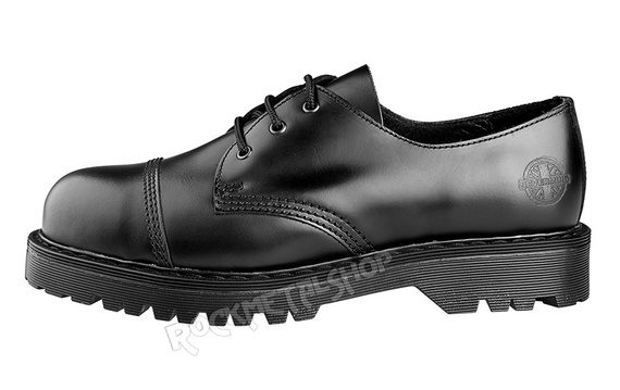 glany NEVERMIND - CZARNE (3 dziurki) polerowane