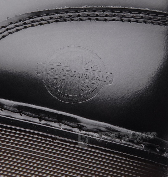 glany NEVERMIND - CZARNE (10 dziurek) polerowane