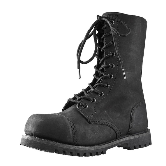 glany BRANDIT - PHANTOM NUBUK (10 dziurek - CZARNE) 