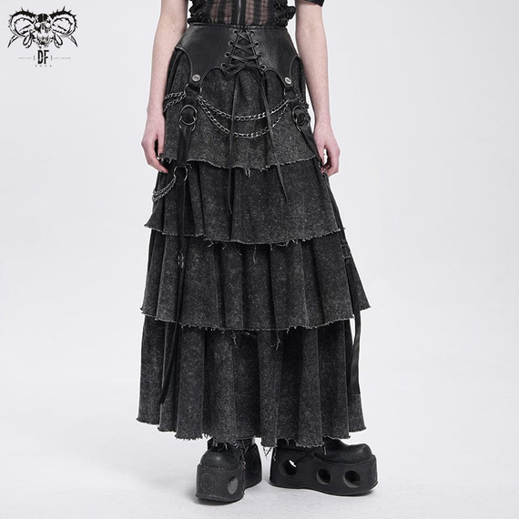 spódnica DEVIL FASHION - BLACK GOTHIC PUNK