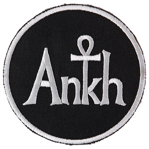 naszywka ANKH - CIRCLE white