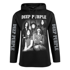 bluza DEEP PURPLE - BAND czarna, z kapturem