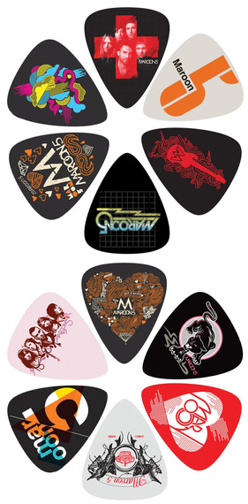 zestaw kostek do gitary MAROON 5 (12 szt)