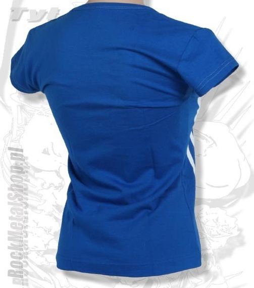 bluzka damska KORN - LOGO niebieska