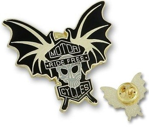 przypinka MOTORCYCLES - RIDE FREE