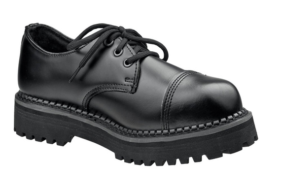 krótkie glany GRINDERS - BOXER (CS STC BLACK) 3-dziurkowe, USZKODZONE