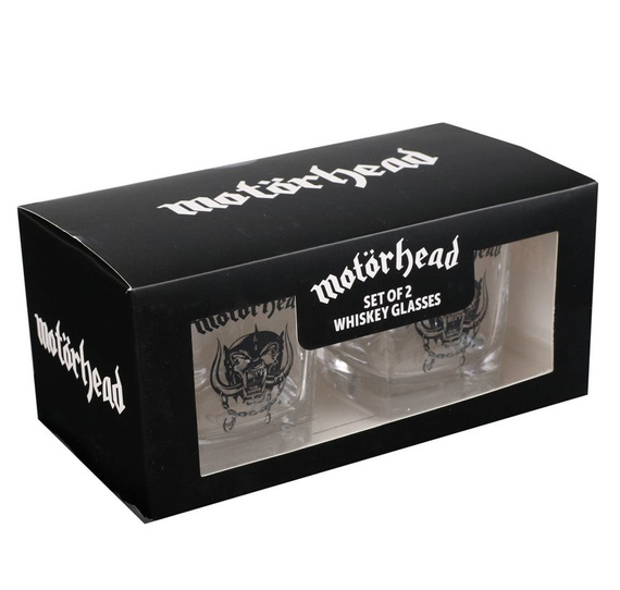 zestaw dwóch szklanek MOTORHEAD, do whiskey
