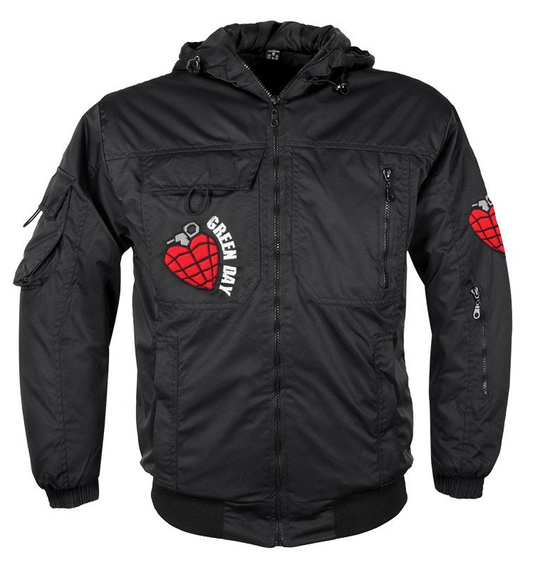 kurtka GREEN DAY - LOGO,  z  kapturem